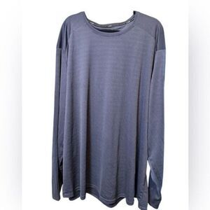 NWT MSX by Michael Strahan Big & Tall Blue Long Sleeve Athletic Shirt - Size 4XL